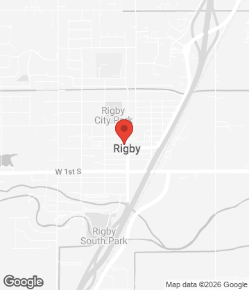 Map of Lucys New York Style Pizza - 108 W Main Street, Rigby, ID, 83442, US